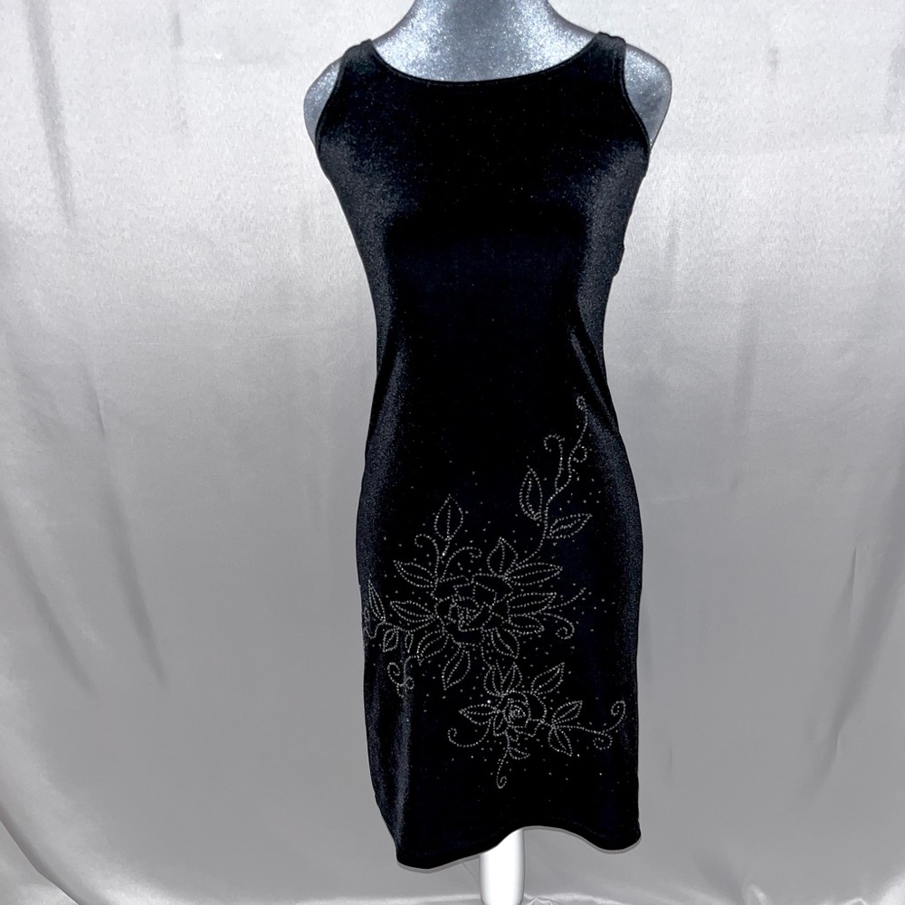 Black Velvet Bodycon Dress